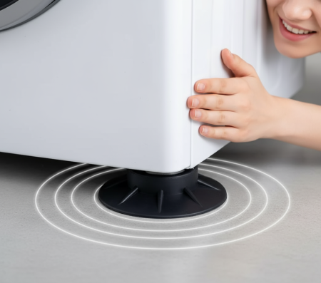 Set 4 Piciorușe Antivibrație Cauciuc pentru Mașină de Spălat/Uscător [5]