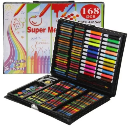 Set Artistic Desen și Pictură pentru Copii, Servietă cu Instrumente Complete 168pcs sau 208pcs [7]