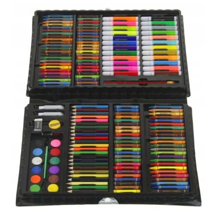 Set Artistic Desen și Pictură pentru Copii, Servietă cu Instrumente Complete 168pcs sau 208pcs [4]