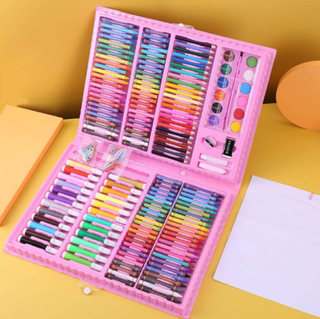 Set Artistic Desen și Pictură pentru Copii, Servietă cu Instrumente Complete 168pcs sau 208pcs [7]
