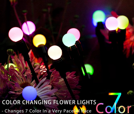 Set de 8 Lămpi Solare de Grădină cu Licurici Multicolor – Eleganță și Magie în Spațiul Exterior [4]