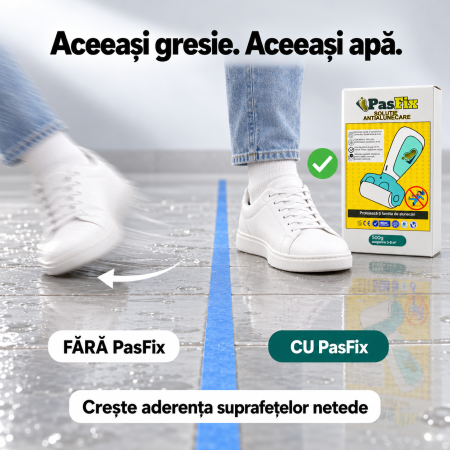 Soluție Antialunecare PasFix 500ml – Protecție pentru gresie, faianță, marmură, piatră naturală cu rolă aplicatoare [2]