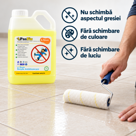 Soluție Antialunecare PasFix L1 BASIC 5L – Protecție sigură pentru băi, bucătării și pardoseli cu gresie [3]