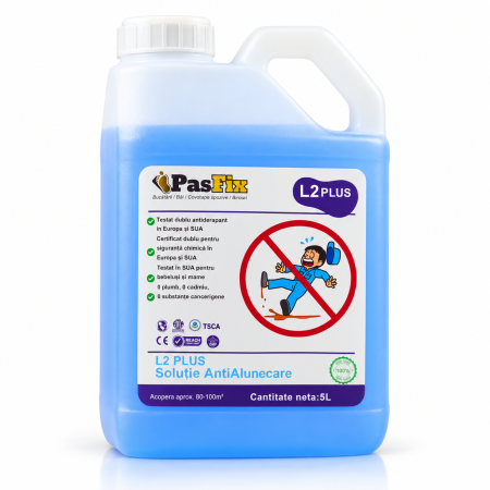 PasFix - Soluție Antialunecare PasFix L2 PLUS 5L – Protecție profesională pentru bucătării, băi și coridoare școlare