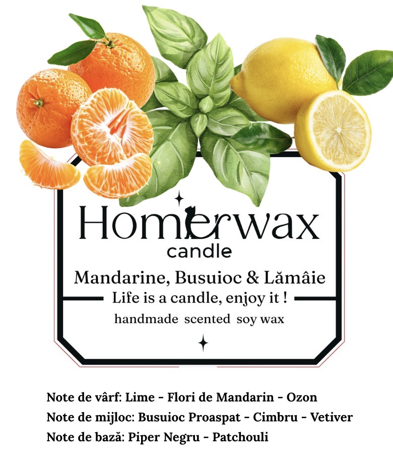 Aroma noua - Mandarine, Busuioc & Lămâie