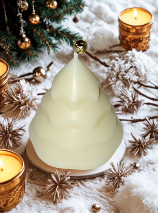 Brad - lumanare decorativa, parfumata din ceara de soia - clopotel, 64 g - editie speciala [5]