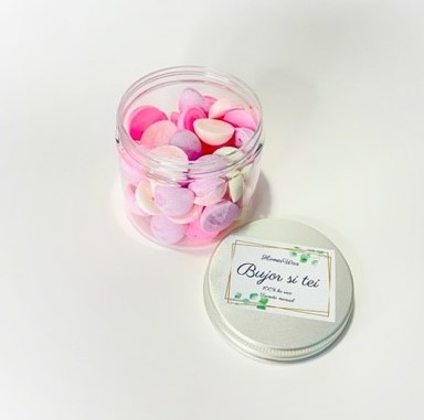 Ceara naturala parfumata de soia in borcan transparent wax melts aromaterapie capac argintiu handmade 90 g [5]