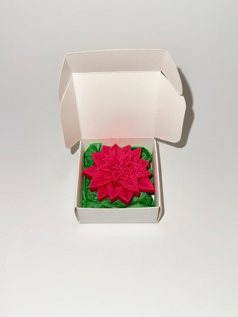 Craciunita - parfumata din ceara naturala de soia, 11 g, culoare rosie, editie de Craciun [5]