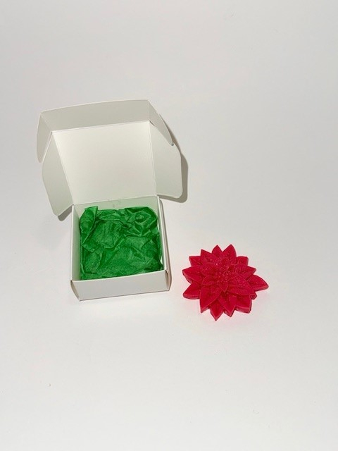 Craciunita - parfumata din ceara naturala de soia, 11 g, culoare rosie, editie de Craciun [4]