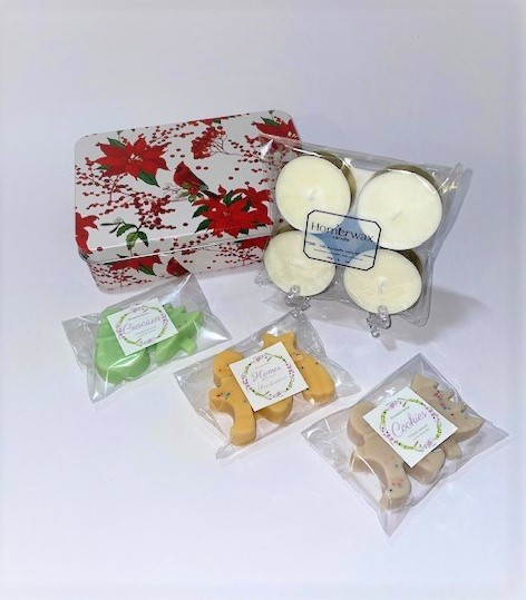 Set Cardinal Rosu - 3 arome wax melts Craciun, Cookies, Scortisoara [5]