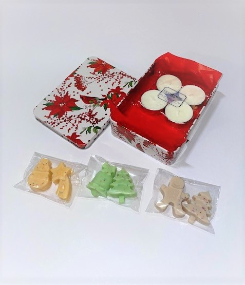 Set Cardinal Rosu - 3 arome wax melts Craciun, Cookies, Scortisoara [7]