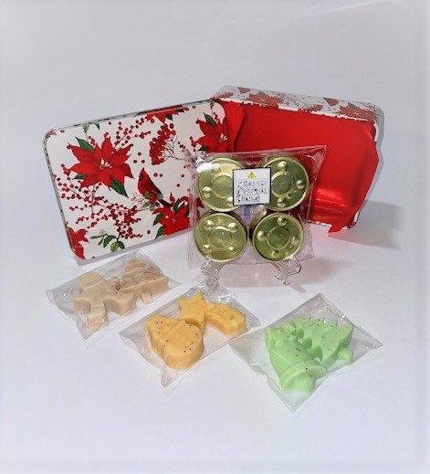 Set Cardinal Rosu - 3 arome wax melts Craciun, Cookies, Scortisoara [4]