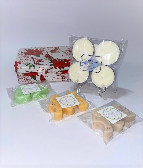 Set Cardinal Rosu - 3 arome wax melts Craciun, Cookies, Scortisoara [6]