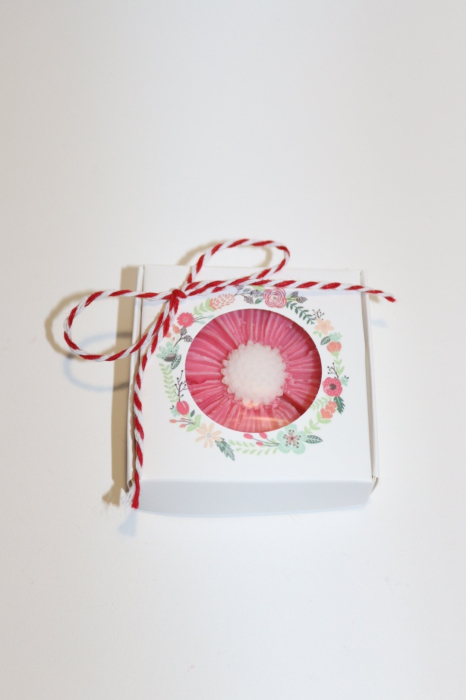 Floare parfumata din ceara de soia, 20g, martisor/marturie/odorizant - editie de MARTIE - snur de Martisor [7]