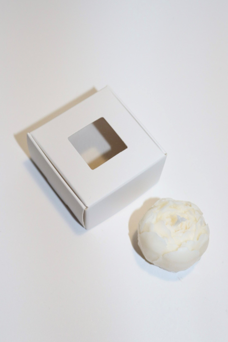 Lumanare parfumata din ceara de soia - model bujor, 20 g [7]