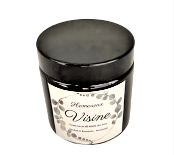 Lumanare parfumata din ceara naturala de soia in recipient reutilizabil borcan termorezistent din sticla neagra ambra cantitate 110 g [4]