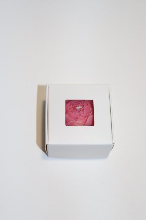 Lumanare parfumata din ceara de soia - model bujor, 20 g [7]