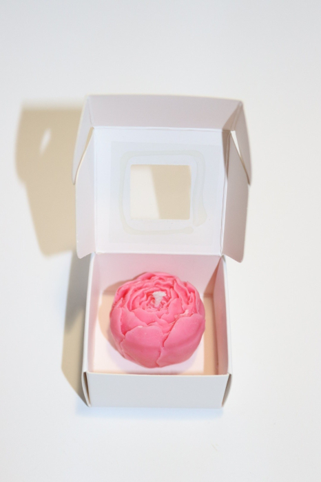 Lumanare parfumata din ceara de soia - model bujor, 20 g [6]