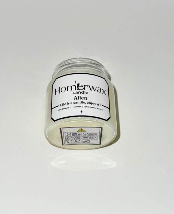 Lumanare parfumata din ceara naturala de soia in borcan de sticla transparenta borosilicata cu capac argintiu aroma cantitate ceara 50 g [3]