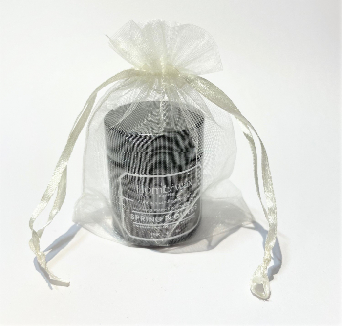 Lumanare parfumata din ceara soia, borcan ambra, 25 g [7]