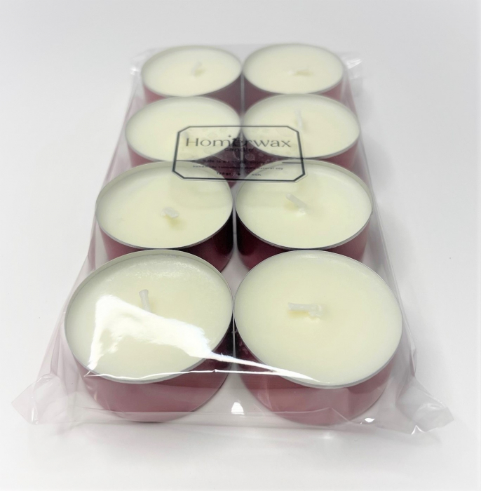 Setul red box contine o tableta ( snap bar) parfumata din ceara naturala de soia, cu aroma Bujor si tei, 50 g, 8 lumanari neparfumate din ceara naturala de soia, tip pastila, 128 g si o cutie eleganta de culoare rosie cu model [6]