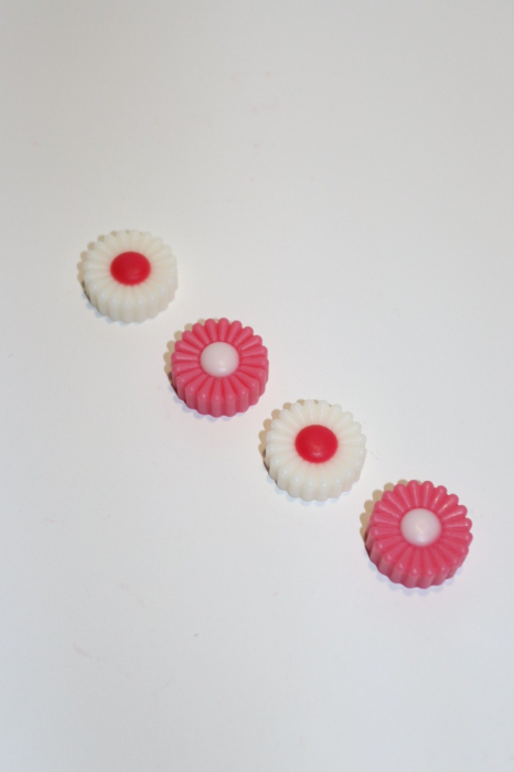 Nasturei parfumati, 4 mini margarete, ceara de soia, wax melt, marturie/odorizant, 14 g [4]