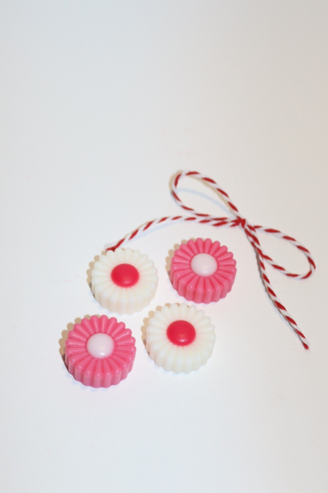 Nasturei parfumati, 4 mini margarete, ceara de soia, wax melt, marturie/odorizant, 14 g [6]