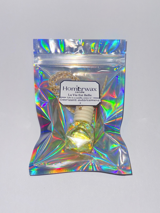 Sticluta odorizant auto sau pentru camera, cantitate parfum 7 ml, forma diamant  [10]