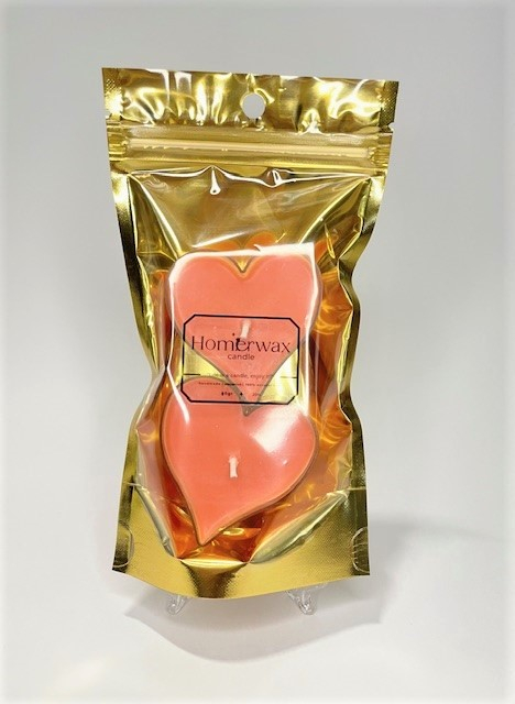 Me & you - 2 Lumanari neparfumate, ceara soia , forma inima,  60 g [3]