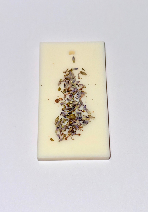 Tableta parfumata – odorizant, din ceara naturala de soia, handmade, cu flori naturale de Lavanda, 30 g [8]
