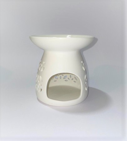 Vas de ceramica mare de culoare alba, aspect mat. [8]