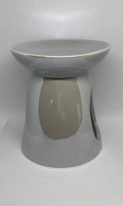 Vas de ceramica mare gri perlat special pentru wax melts aromaterapie La fiecare vas de ceramica comandat primiti gratuit o lumanare neparfumata tip pastila. [4]