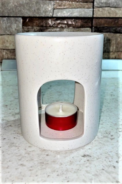 Vas de ceramica mare bej nisipiu special pentru wax melts aromaterapie [6]