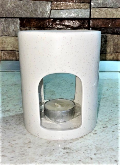 Vas de ceramica mare bej nisipiu special pentru wax melts aromaterapie [4]