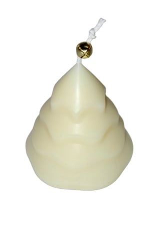 Povesti din ceara si foc - Brad - lumanare decorativa, parfumata din ceara de soia - clopotel, 64 g - editie speciala