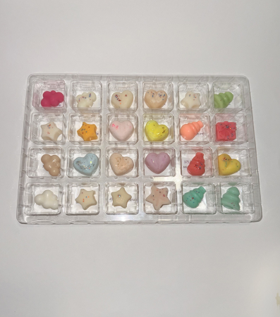 Calendar ADVENT editie de Craciun din colectia de iarna, Povesti din ceara si foc, bucati de ceara parfumata de soia, 24 de arome [7]