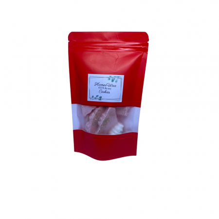 Bucati de ceara parfumata - Ceara parfumata de soia brittle in punga rosie cantitate 100 g Bucatile de ceara vin ambalate intr-o punga de plastic rosie