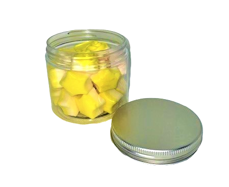 Ceara naturala parfumata de soia in borcan transparent wax melts aromaterapie capac argintiu handmade 90 g [5]