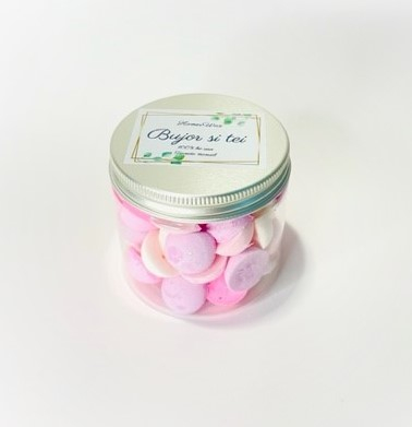Ceara naturala parfumata de soia in borcan transparent wax melts aromaterapie capac argintiu handmade 90 g [3]
