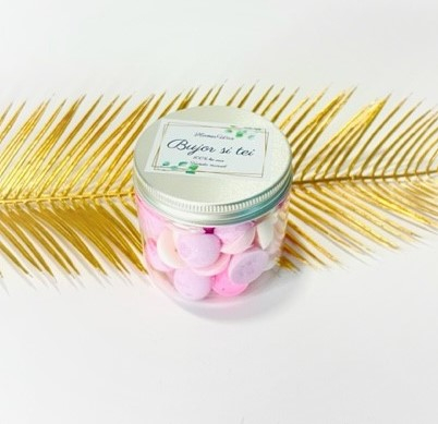 Ceara naturala parfumata de soia in borcan transparent wax melts aromaterapie capac argintiu handmade 90 g [1]