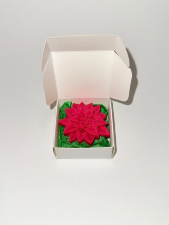 Craciunita - parfumata din ceara naturala de soia, 11 g, culoare rosie, editie de Craciun [4]