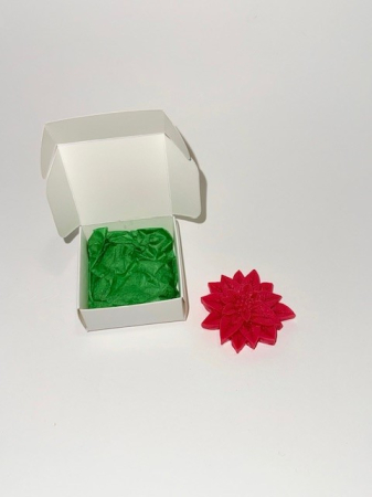 Craciunita - parfumata din ceara naturala de soia, 11 g, culoare rosie, editie de Craciun [3]