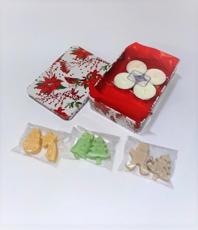 Set Cardinal Rosu - 3 arome wax melts Craciun, Cookies, Scortisoara [6]