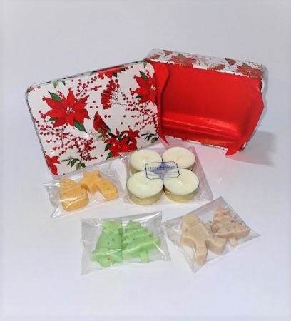 Set Cardinal Rosu - 3 arome wax melts Craciun, Cookies, Scortisoara [1]