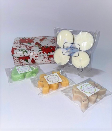 Set Cardinal Rosu - 3 arome wax melts Craciun, Cookies, Scortisoara [5]