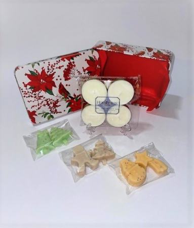Set Cardinal Rosu - 3 arome wax melts Craciun, Cookies, Scortisoara [2]