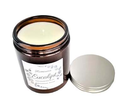 Lumanare parfumata din ceara naturala de soia in recipient reutilizabil borcan ambra cu capac negru cantitate ceara 170 g [2]