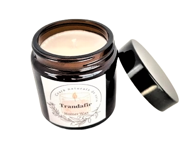 Lumanare parfumata din ceara naturala de soia in recipient reutilizabil borcan termorezistent din sticla neagra ambra cantitate 110 g [2]