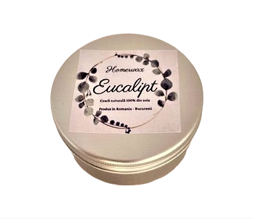 Lumanare parfumata din ceara naturala de soia, cutie aluminiu, fitil de lemn, handmade, cantitate ceara 90 g [1]