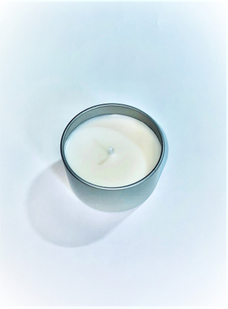 Lumanare parfumata din ceara naturala de soia, cutie aluminiu cu fereastra, fitil de bumbac cerat, handmade, 45 g [2]